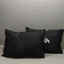 Throw Pillows Insert 18x18 Set of 2,Decorative Pillows for Couch and Bed,Indoor Square Pillow Stuffing for Living Room with Premium Original Down Alternative Filling,Black