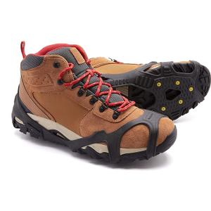 ICETRAX V3 Tungsten Crampons, Ice Cleats for Shoes and Boots - Ice Grips for Snow and Ice, Non-Slip Shoe Grippers with Reflective Heel