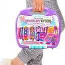 Just My Style My Very Own Jewelry Studio, Personalized Bracelet Making Kit With 1700+ Beads, Bead Kit Great for On-The-Go, Travel DIY Custom Accessories for Ages 6, 7, 8, 9