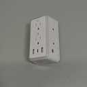 Wall Outlet Extender with Night Light, Multi Plug wall Outlet 6 Outlet Extender with 3 USB Ports (1 USB C), 3-Sided Power Strip with Adapter Spaced Outlets, ETL Listed, 1500 Joules for Home Office