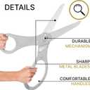 20" Giant Ribbon Cutting Scissors Silver Large Grand Opening Ribbon Cutting Ceremony Shears Grey Scissors Heavy Duty for Grand Openings Ceremonies Special Events & Inaugurations