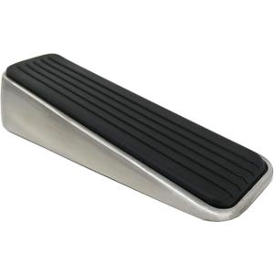 Shepherd Hardware 3314 Designer Satin Nickel Door Wedge with Non-Skid Rubber Base Grip