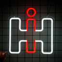 International Harvester Neon Sign, Neon Sign for Man Cave, IH Wall Decor for Game Room Farmhouse Themed Spaces, An Ideal Birthday Gift for Tractor Enthusiasts or Collectors