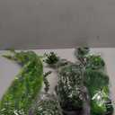 Der Rose 4Pcs Fake Plants Hanging Artificial Ivy Vine Faux Eucalyptus Hanging Plants, Boston Fern, String of Pearls for Living Room Bedroom Boho Wall Shelf Indoor Outdoor Decor (Black Pots-4pcs Green)