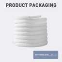 Oval Shoelaces for Air Max 270 Running shoes, 1/4"(6mm) Replacement Laces for Low-Top Sneakers (White)