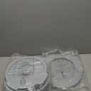 HOMLAND 3-in-1 Bedside Commode Chair with Sturdy Dual-Crossbar Support Construction, Stable Portable Commode Toilet with 7.5Qt Potty Bucket, 350 Lbs Bedside Commodes for Seniors, Silver