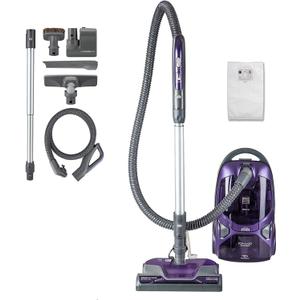 Kenmore 600 Series Pet Friendly Lightweight Bagged Canister Vacuum with Pet PowerMate, Pop-N-Go Brush, 2 Motors, HEPA Filter, Aluminum Telescoping Wand, Retractable Cord and 4 Cleaning Tools, Purple