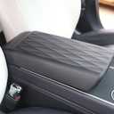 TPE Armrest Cover Designed for Tesla Model 3/ Y Center Console Cover Waterproof Armrest Mat for 2017-2023 Model 3/2020-2024 Model Y Tesla AccessoriesNot Compatible with Model 3 2024 Refresh