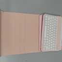 Keyboard Case for iPad A16 11th Generation 2025 / 10th Generation 2022, Mouse and 7 Colors Backlit Detachable Keyboard, Adjustable Stand Built in S Pen Holder, Auto-Sleep/Wake Feature, Pink