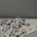 Horaldaily Vintage Tablecloth 52x70 Inch Rectangular, Watercolor Flowers Washable Seasonal Table Cover for Party Picnic Dinner Decor (Beige)