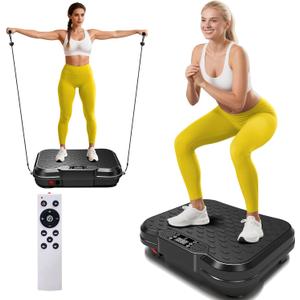 NXSCI Vibration Plate Exercise Machine,Vibrating Platform for Lymphatic Drainage with 250 Speeds,500 lbs Weight Capacity,Vibrated Plates for Weight Loss,Full Body Workout Equipment for Fitness at Home, Bluetooth