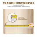 Wire Shelf Covers, 5Pcs 35W x 16D Wire Rack Cover for Wire Shelving (White)