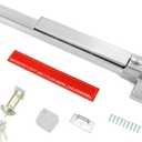 QWORK Door Security Bar, Heavy-Duty Steel Push Bar Emergency Exit Door Device with Fire-Proof Lock and Lever, Push Up Bar, Door Security Devices