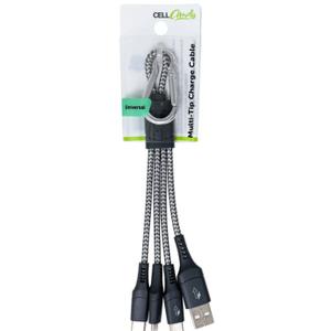 Cell Candy Universal Multi-Tip Charger Cable Cell Candy Universal Multi-Tip Charger Cable