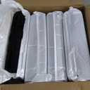 KHNR 4-Tiers Slim Bathroom Storage Cabinet, Foldable Storage Cabinets,Narrow Bathroom Storage,Movable Bathroom Storage Organizer for Small Spaces,Bathroom,Kitchen,Laundry,Black