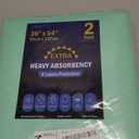 2 Pack 36 x 54 Extra Heavy Absorbency Washable Underpads, Waterproof Nursing Pads Incontinence Bed Pads, Reusable Washable Pee Pads for Dogs, Diaper Changing & Adults, Mattress Protector