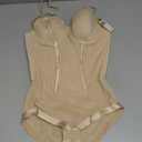 Maidenform Women's Shapewear Tummy Control Bodysuit, Built-In Bra Convertible to Strapless, Ultra Firm Shapewear Bodysuit (34B, Latte Lift)