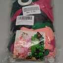 Pink and Green Party Decorations Set, Balloon Arch kit,Backdrops,Crown and Star Foil Balloons