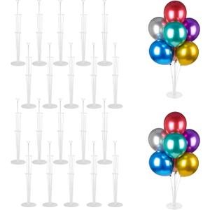 20 Sets Balloon Stand Kits, Balloon Sticks Holder with Base for Table Graduation Birthday Baby Shower Gender Reveal Party Decorations