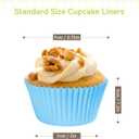 Rainbow Standard Cupcake Liners 400 Count Colorful Paper Baking Cups Disposable Cupcake Wrappers for Holiday and Party Baking Supplies