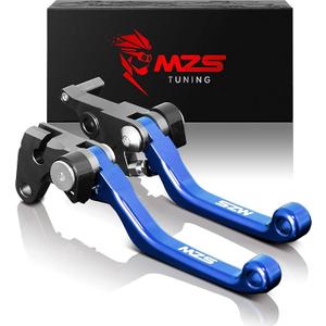 MZS Clutch Brake Levers Pivot Adjustment CNC Blue Compatible with DR200S 2015-2019 | DR250R 1996-2000 | DRZ400S DRZ400SM 2000-2020 | DJEBEL250XC 1998-2007