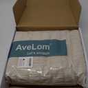 AveLom Beige Seersucker Duvet Cover Set King Size (104 x 90 inches), 3 Pieces (1 Duvet Cover + 2 Pillow Cases), Ultra Soft Washed Microfiber, Textured Duvet Cover with Zipper Closure, Corner Ties