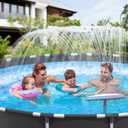 2025 Upgrade Height Pool Fountain for Above Gound and Inground Pools, Adjustable Pool Sprinkler Fountain, Whale Tail Pool Waterfall, Cooling & Relaxation Swimming Pool Accessories