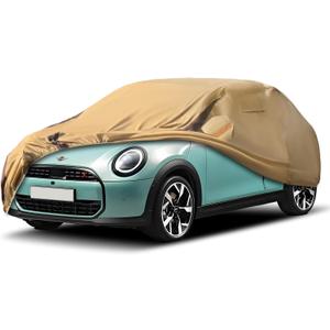 Car Cover Waterproof Compatible with Mini Cooper 2002-2024 Cooper S Hardtop Convertible 2 Door, Outdoor Heavy Duty Car Covers Rain Sun Snow Protection with Zipper and Windproof Buckle