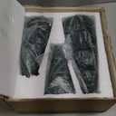 JOICEE Christmas Decorations Indoor, 3 Pcs Velvet Ceramic Christmas Trees Green Modern Cone Tabletop Trees for Xmas Winter Home Room Holiday Decorations Entryway Table Mantel Centerpiece Decor