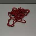 Boao 1 Piece Christmas Wooden Bead Garland 19.7 ft Round Farmhouse Vintage Wood Bead Garlands for Xmas Decoration Supplies (Burgundy)