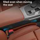 Pair of Car Console Organizer Storage, Car Seat Accessories, Car Seat Gap Filler Organizer Fit Sedan SUV Truck Brown
