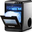 EUHOMY Nugget Ice Maker Countertop, 40Lbs/24H Pebble Ice Maker Machine, Self-Cleaning Countertop Sonic Ice Makers with Ice Scoop&Basket, Pellet Ice Maker Machine for Home/Kitchen/Office (Black)