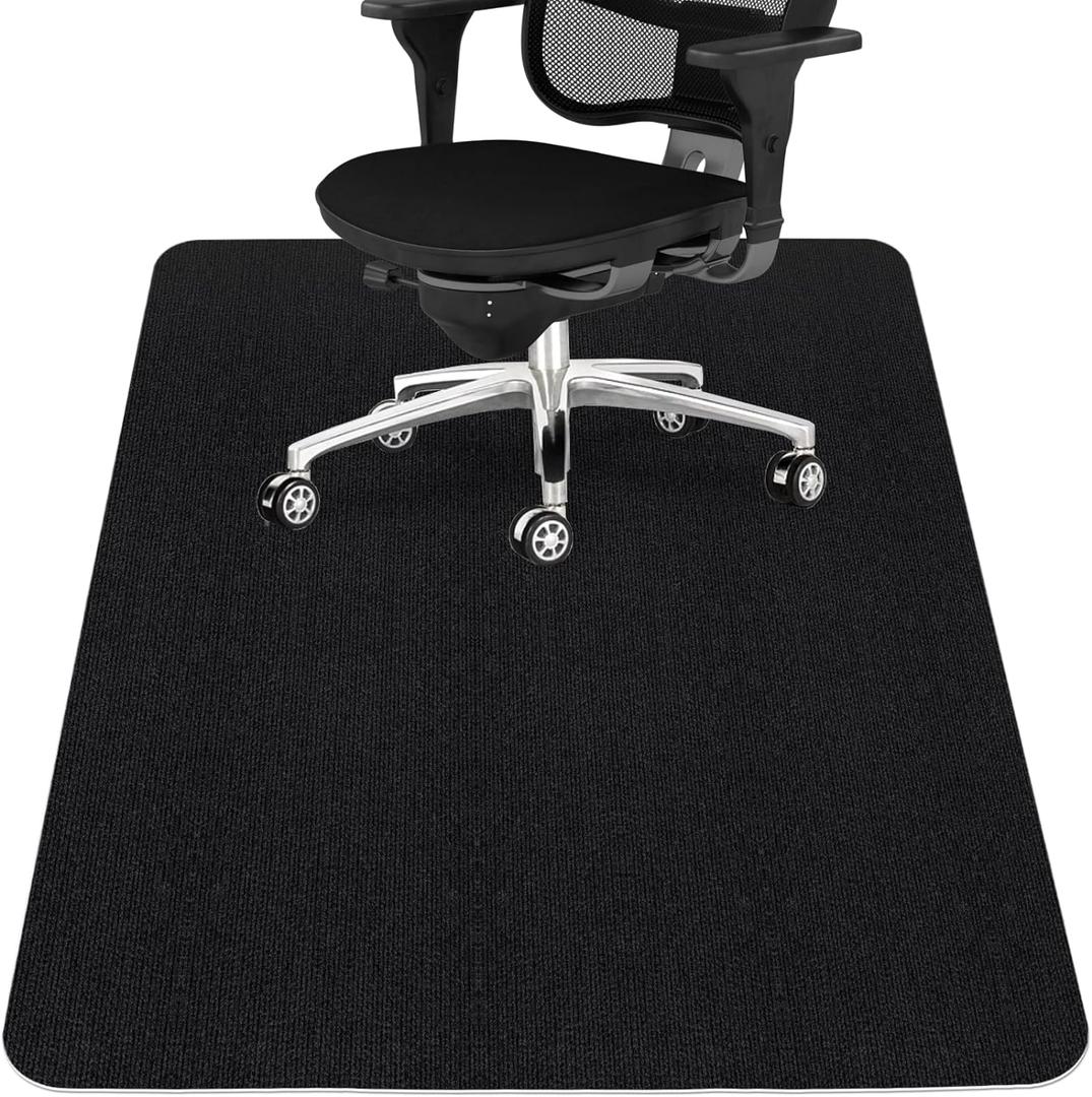 Sycoodeal Office Chair Mat,Computer Gaming Desk Chair Mat for Hard Wood & Tile Floor,Large Anti-Slip Floor Protector Rug,Easy to Clean,48" X 36" Black (Dark Black (Pack of 1) Sycoodeal Office Chair Mat,Computer Gaming Desk Chair Mat for Hard Wood & Tile Floor,Large Anti-Slip Floor Protector Rug,Easy to Clean,48" X 36" Black (Dark Black (Pack of 1)