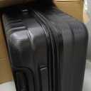 Amazon Basics 26" Hardside Medium Checked Luggage, Expandable For Up to 15% More Space, With Scratch-Resistant Surface, Four Multi-directional Wheels, Black