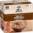 Quaker Instant Oatmeal, Maple & Brown Sugar, Individual Packets, 1.51 Ounce (Pack of 48), BBD 01 Jan 2027