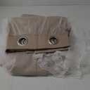 Beige double layer white  2 Pack Curtains 50x100 