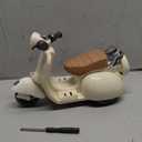 LUFZFEU Accessories for LABUBU, Scooter Toy for Labubu with Lights & Music Rotate 360°, Lnteresting Motorcycles for Labubu, Decor Desktop Ornaments for Doll Collectors Battery Not Included (Beige)