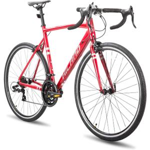 HILAND 700c Road Bike 14 Speed, Aluminum Frame Racing Bike, City Commuter Bicycle for Men Women, Small