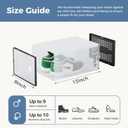 DUMOS Shoe Storage Boxes, 15 Pack Stackable Clear Shoe Containers with Lids, Display Sneaker Case Organizer for Closet, Under Bed, Entryway,Black, Fit Size 11