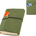 Book Covers for Paperbacks,Reusable Book Protector for Soft (Green, 8.5 Inch x 2 Inch)