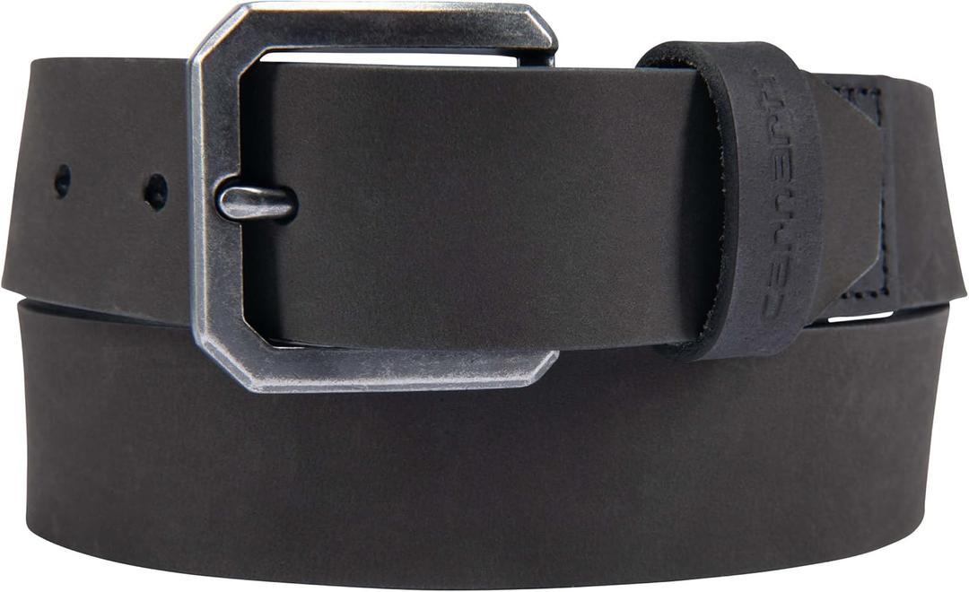 Carhartt Men's Saddle Leather Belt (Black)