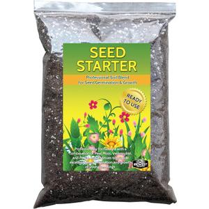 Seed Starter Natural Potting Soil Mix for Germination and Growth (Made in USA) (4 Dry Quarts)