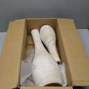 Hanobe Floor Vase Home Decor: 22 inch Tall Decorative Wood Vases for Living Room Large Rustic Farmhouse Boho Vase for Dining Table Centerpiece Bedroom Corner Hallway (Beige)