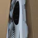 Bionaire Window Fan with Reversible Airflow Blades 3-Speed Settings, Programmable Thermostat, LED Display, Remote Control, Fits 2436" Windows, No Assembly Required