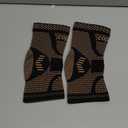 LISEPWU Copper Ankle Brace, Copper Infused Ankle Support Compression Sleeve for Men & Women, for Foot Pain Relief, Sprained Recovery, Achilles Tendonitis, Daytime or Night Use(M)