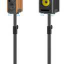 Adjustble Bookshelf Speaker Stands & Studio Monitor Stands Pair, Height Extend 29"37.5" Surround Sound Speaker Stands for Klipsch, Polk, Yamaha, Bose, PreSonus, JBL Nano K, Built-in Cable Management