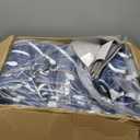 8x10 Area Rug for Living Room Washable Rug Non Slip Large Bedroom Stain Resistant Dining Room Contemporary Accent Carpet Ultra Soft Modern Rug for Home Decor Office, Navy