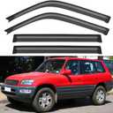 Window Visors Rain Guards for 1996 1997 1998 1999 2000 Toyota RAV4, Out-Channel Window Vent Wind Deflectors Visors Shades for 96 97 98 99 00 Toyota Rav4