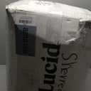 LUCID 4 Inch Gel Memory Foam Mattress Topper-Ventilated Design-Ultra Plush-King