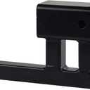 TOPTOW Trailer Hitch Extender Adapter, 2" Receiver, 4-1/4 inch Rise/Drop, 1-1/4 inch Solid Shank, 8-5/8" Extension